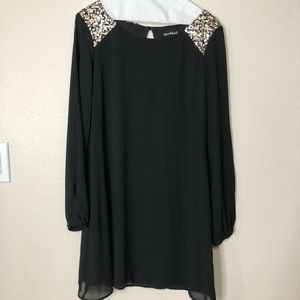 Black sparkly long sleeve dress! Never worn!